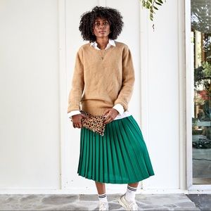 Clare V leopard foldover clutch